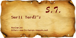 Serli Teréz névjegykártya