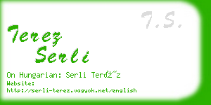 terez serli business card